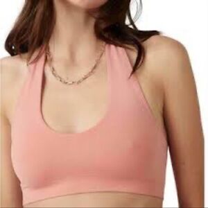 Free People essential u neck halter bra